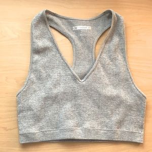 Forever 21 ribbed sports bra crop top.